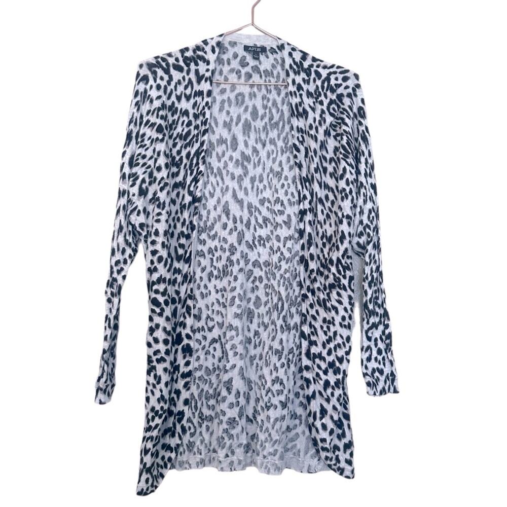 Apt 9 Cheetah Print Open Front Cardigan - Size La… - image 1